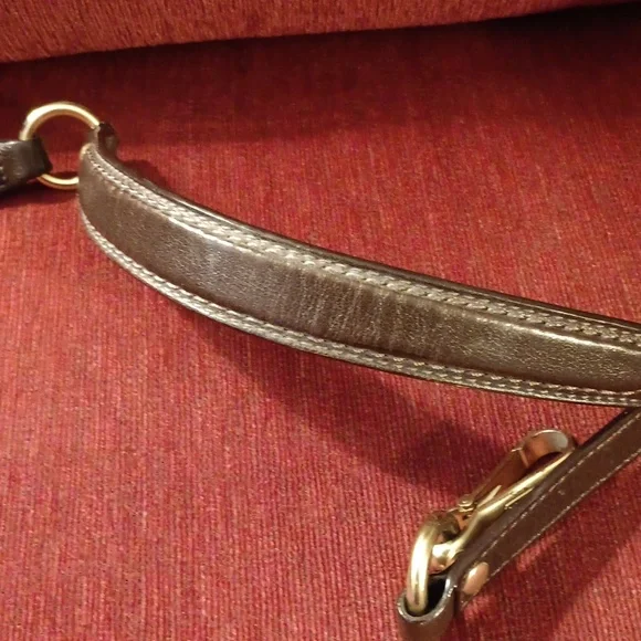 Coach Brown Leather Strap with Gold Hardware - Picture 4 of 5